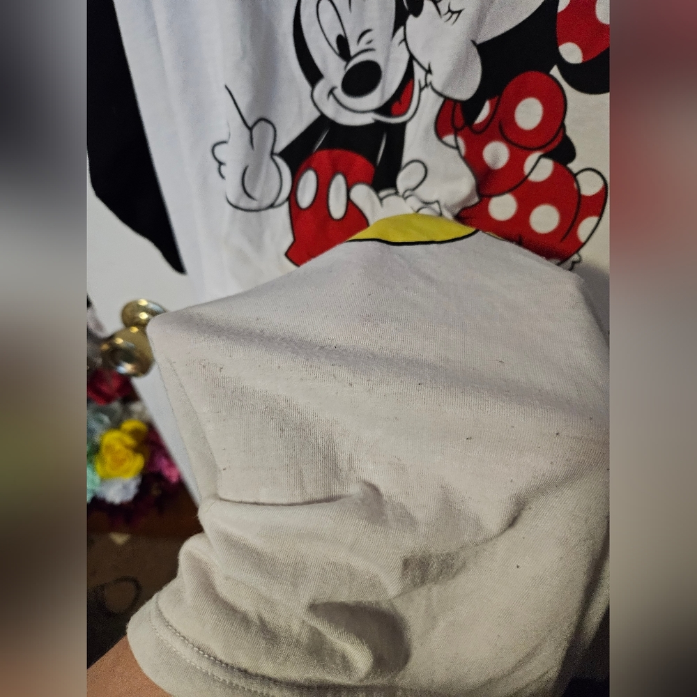 Plus Size Minnie and Mickey Baseball Tee - Picture 4 of 6